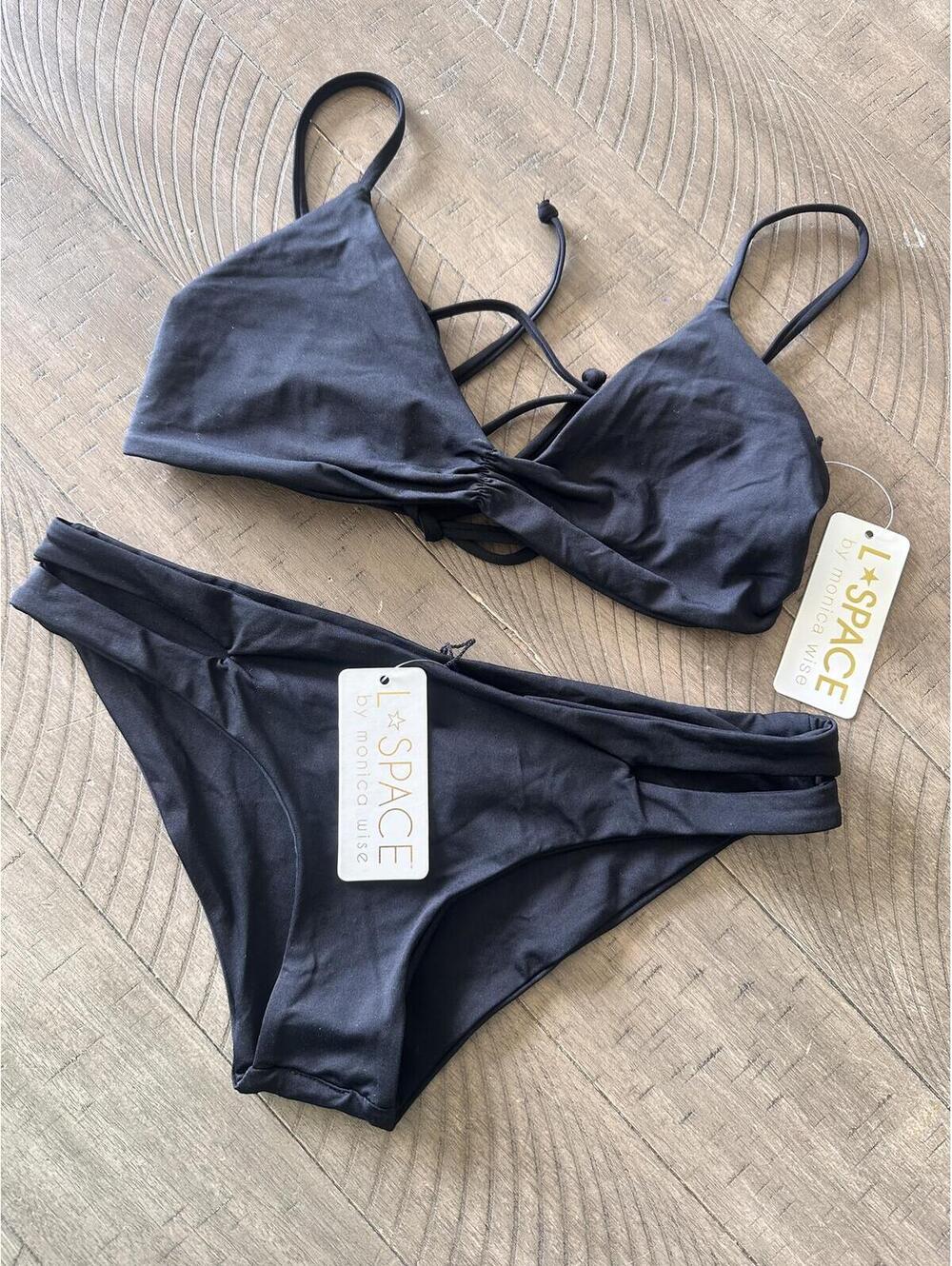 NWT L*Space 2-Piece Bikini Swimsuit Haley Top & Estella Bottoms Women’s Medium - Picture 14 of 14
